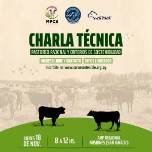 Charla técnica «Pastoreo racional y criterios de sostenibilidad».